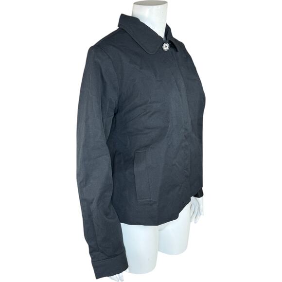 Isaac Mizrahi LIve! 24/7 Stretch Cropped Jacket with Pockets Pitch Black 4 NWOT - Picture 3 of 15